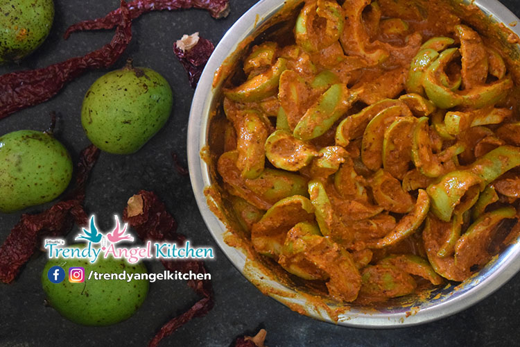 Cut Raw Mango Pickle | Traditional