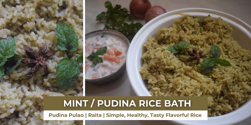 Mint / Pudina Rice Bath