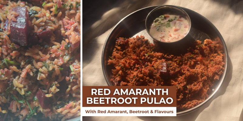 Red Amaranth Beetroot Pulao