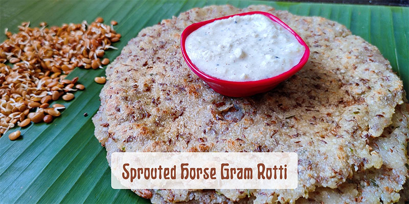 Sprouted HorseGram Rotti