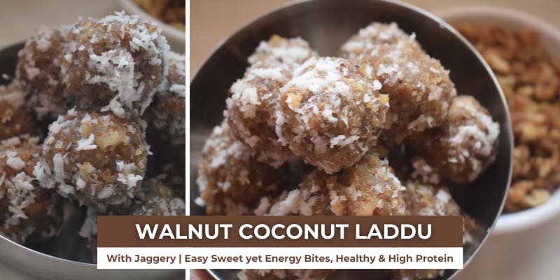 Walnut Coconut Laddu