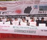 Manipur civil society groups hold demonstration in Delhi, seek PM’s intervention to restore peace