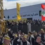 Tens of thousands gather in Beirut for Hezbollah leaders’ funeral amid Israeli flyovers