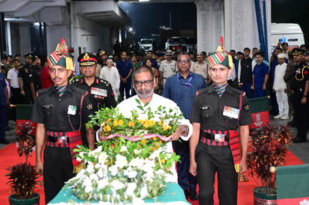 Jharkhand Guv, CM pay tribute to Agniveer martyred in Siachen