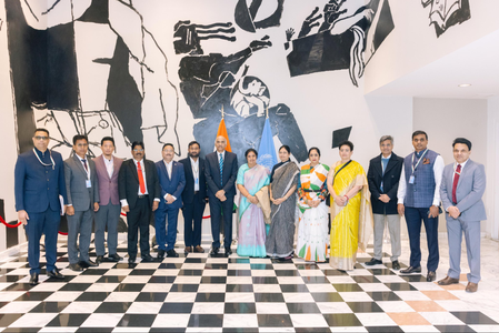 <div>Indian envoy to UN briefs visiting parliamentary delegation on ‘multi-faceted’ bilateral ties</div>
