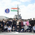 INS Sahyadri hosts schoolchildren in Japan, showcasing India’s maritime heritage