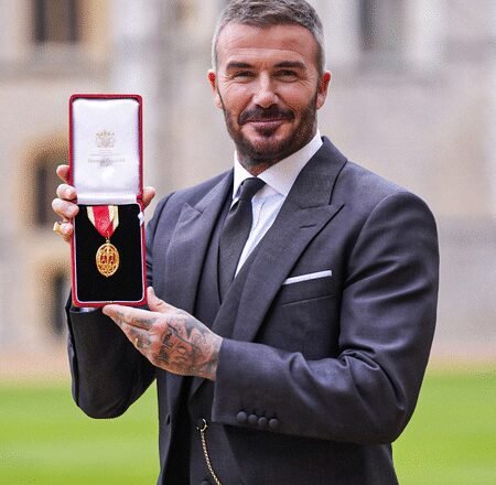 Sir David Beckham receives knighthood at Windsor Castle