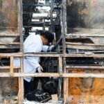 Bus catches fire on Hyderabad-Vijayawada highway, narrow escape for passengers