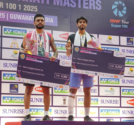 Guwahati Masters 2025: Sanskar Saraswat wins men’s singles title Tanvi Sharma, Roy-Sai Pratheek finish runners-up