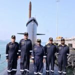 <div>President Murmu undertakes dived sortie onboard Navy’s indigenous submarine</div>