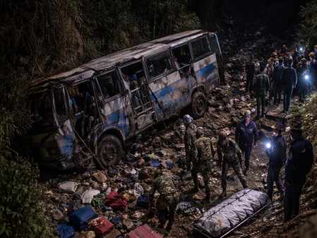 8 killed in Nepal bus accident carrying wedding party