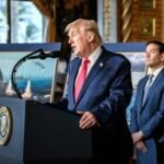 Trump touts revival, unveils ballroom plan