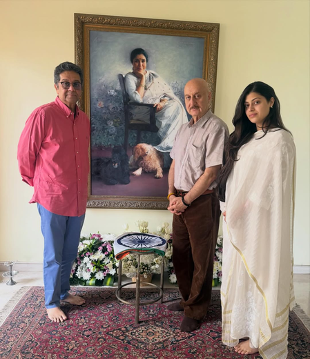 Anupam Kher visits Asha Bhosle’s house: I could almost hear her humming