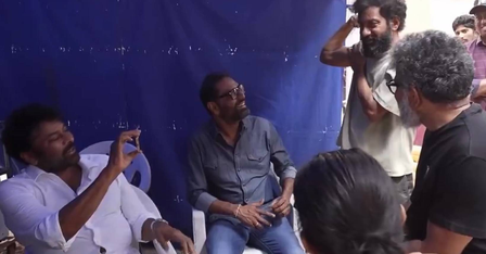 Ram Charan’s ‘Peddi’ makers release video of Chiranjeevi’s visit to film’s sets