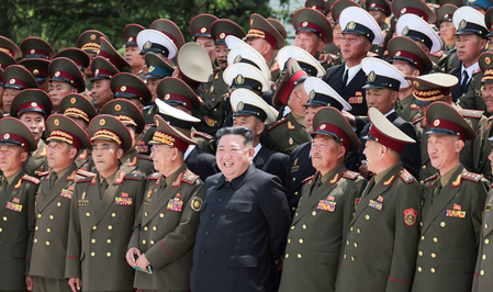 North Korea’s Kim chairs army commanders’ meeting, orders southern border defense buildup