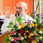 HM Amit Shah felicitates police officers for role in making Telangana LWE-free