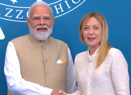 ‘Parishram hi safalta ki kunji hai’: Italian PM Meloni speaks in Hindi, spotlights strong ties with India