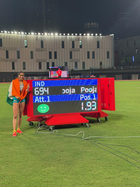 Asian U20 Athletics: Pooja improves women’s national high jump record in Hong Kong