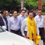Myanmar Prez offers prayers for world peace at Mahabodhi, Sujata temples in Bodh Gaya (Ld)