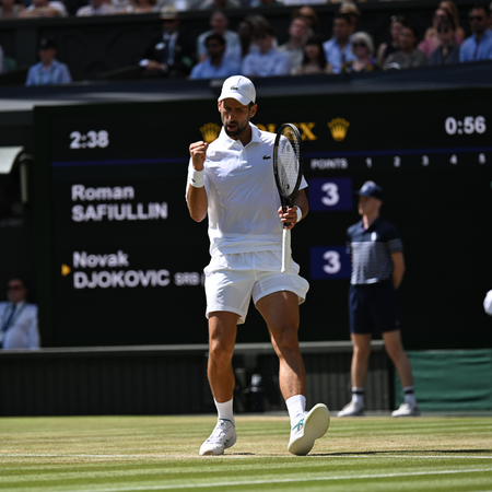 Wimbledon: Djokovic breaks Federer’s  wins record with gritty victory over Safiullin