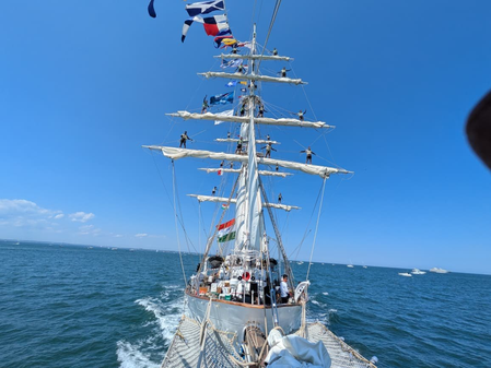 <div>INS Sudarshini showcases India’s maritime heritage at Boston’s Parade of Sail</div>