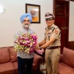 New Delhi Police chief calls on L-G TS Sandhu at Lok Niwas