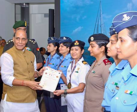 IASV Triveni completes ‘Samudra Pradakshina’ with all-women crew