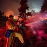Fast-moving wildfire in US Southern California forces evacuations