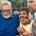 Slipper hurled at Pappu Yadav at Delhi press meet; Purnia MP claims a man brought knife for attack