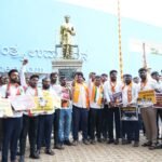 <div>K’taka BJP Yuva Morcha protests demanding Nagendra’s resignation</div>