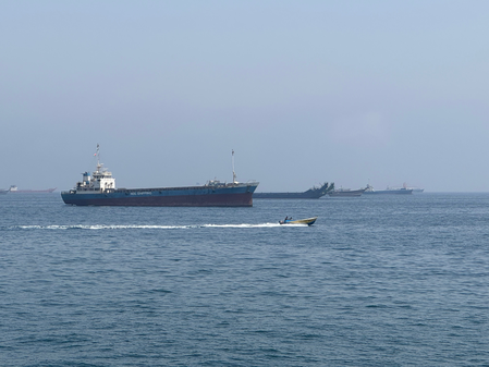 LPG tanker hit by debris from unknown projectiles near Strait of Hormuz: UKMTO