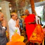 Defence Minister Rajnath Singh visits Gangaramaya Temple in Colombo