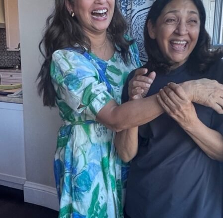 Deepti Naval meets Ashwini Bhave at her California home during US tour, says ‘creating memories again’