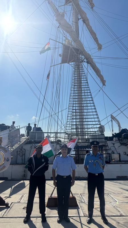 INS Sudarshini arrive in Egypt for second visit, strengthening bridges of friendship across seas