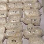 Cocaine tucked into trolley bag handle, plastic supports; Ugandan flyer held at Ahmedabad airport