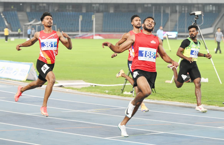 Sprinter Manikanta Hoblidhar overcomes stomach cramps, wins 100m gold