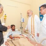Kolkata stampede: Amit Shah visits hospital, meets injured devotees