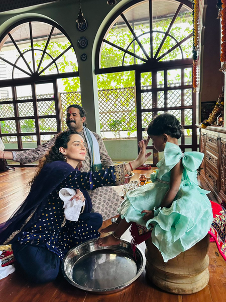Kangana Ranaut performs Hawan, Kanya poojan on Mahanavratri: May Devi protect us