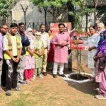 NDMC Vice Chairperson Kuljeet Singh Chahal, Lodhi Colony residents plant saplings